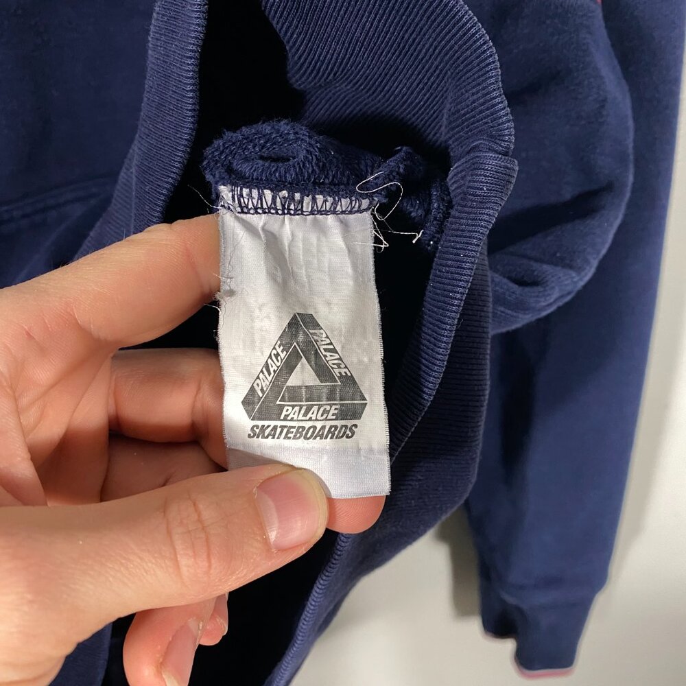 PALACE FW17 Handle Hoodie Navy 100% Cotton Pullover Hoodie men's size Small - Picture 6 of 8